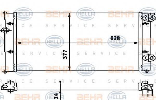 BEHR HELLA SERVICE 8MK 376 714-681