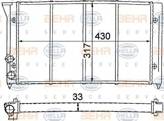 BEHR HELLA SERVICE 8MK 376 715-011