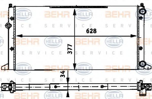 BEHR HELLA SERVICE 8MK 376 715-021