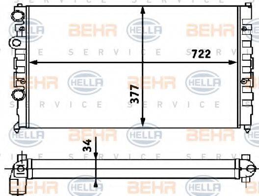 BEHR HELLA SERVICE 8MK 376 715-171
