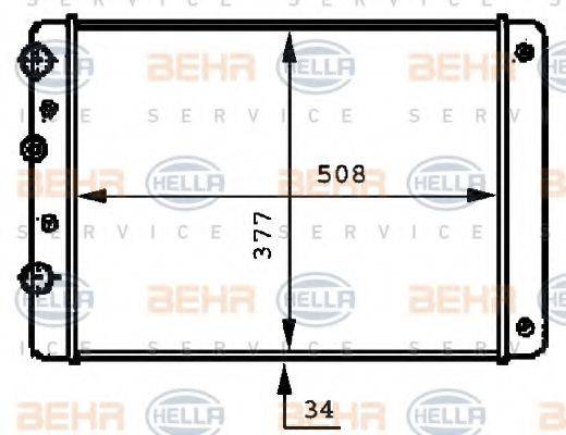 BEHR HELLA SERVICE 8MK 376 717-711