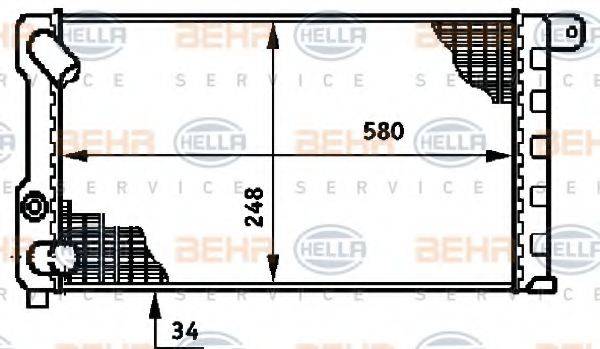 BEHR HELLA SERVICE 8MK 376 719-521