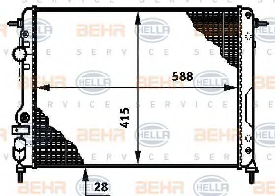 BEHR HELLA SERVICE 8MK 376 719-661