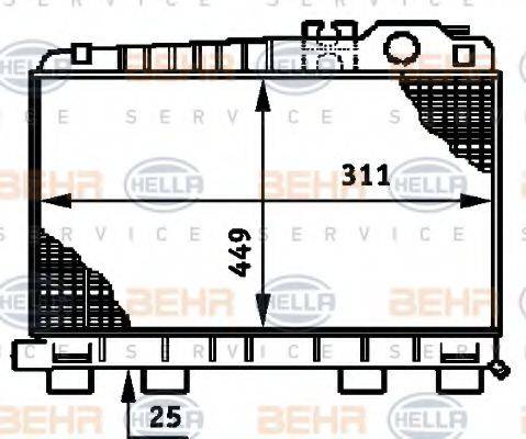 BEHR HELLA SERVICE 8MK 376 720-741