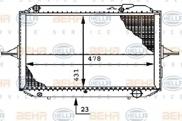 BEHR HELLA SERVICE 8MK 376 722-331
