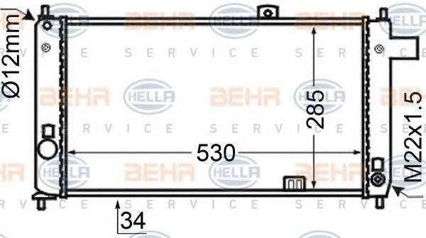BEHR HELLA SERVICE 8MK 376 727-771