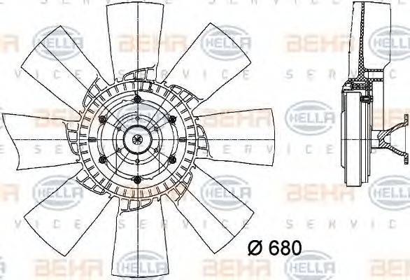 BEHR HELLA SERVICE 8MV 376 728-391