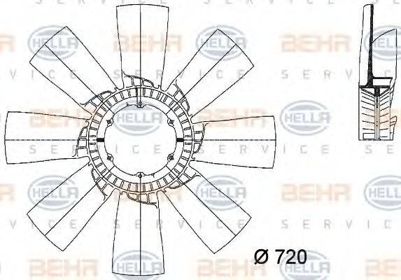 BEHR HELLA SERVICE 8MV 376 733-201