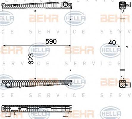 BEHR HELLA SERVICE 8MK 376 733-701