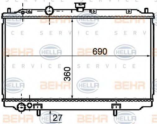 BEHR HELLA SERVICE 8MK 376 753-711
