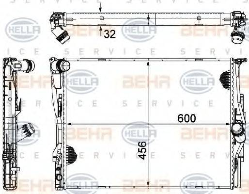 BEHR HELLA SERVICE 8MK 376 754-071