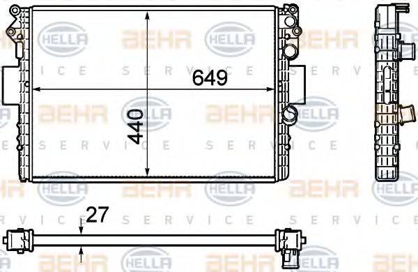 BEHR HELLA SERVICE 8MK 376 754-401