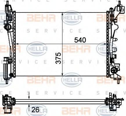BEHR HELLA SERVICE 8MK 376 754-571