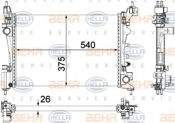 BEHR HELLA SERVICE 8MK 376 756-321