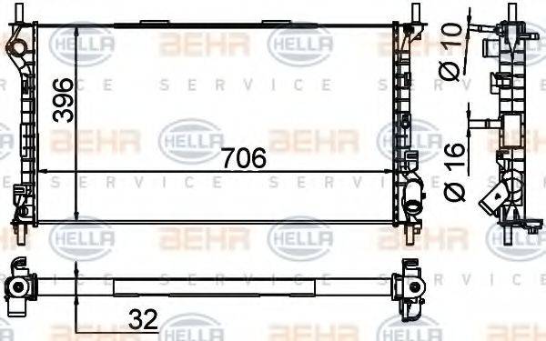 BEHR HELLA SERVICE 8MK 376 756-581