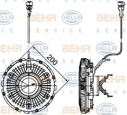 BEHR HELLA SERVICE 8MV 376 757-121