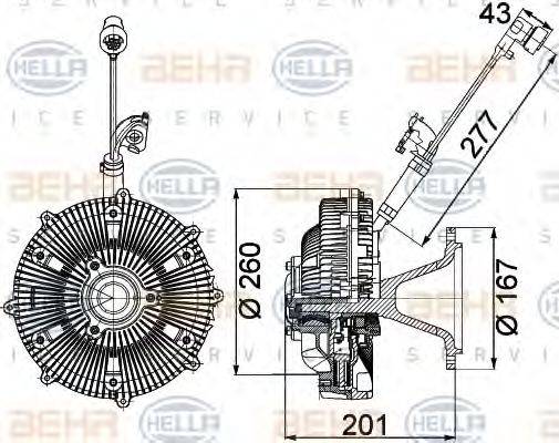 BEHR HELLA SERVICE 8MV 376 757-461