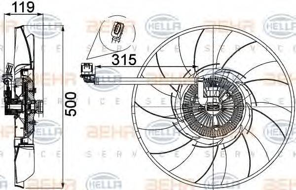 BEHR HELLA SERVICE 8MV 376 757-521