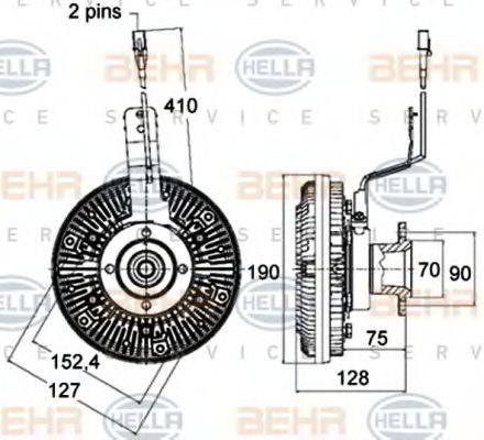 BEHR HELLA SERVICE 8MV 376 758-481