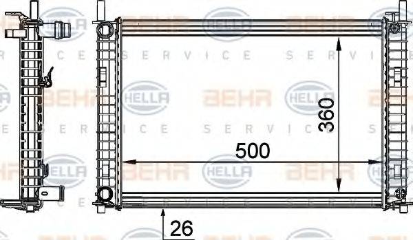 BEHR HELLA SERVICE 8MK 376 764-321