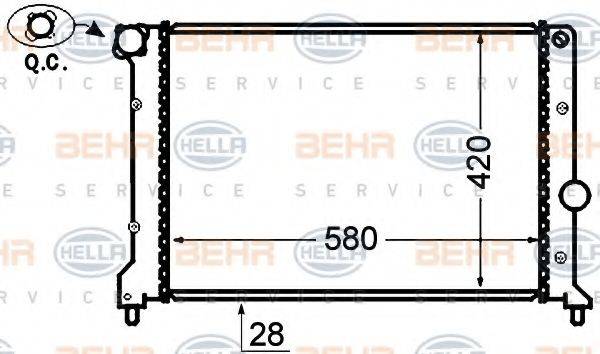 BEHR HELLA SERVICE 8MK 376 766-111