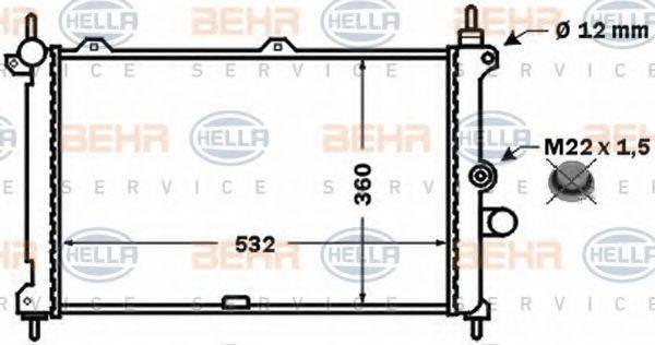 BEHR HELLA SERVICE 8MK 376 771-171