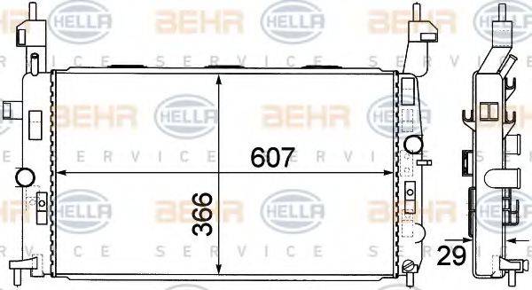 BEHR HELLA SERVICE 8MK 376 771-221