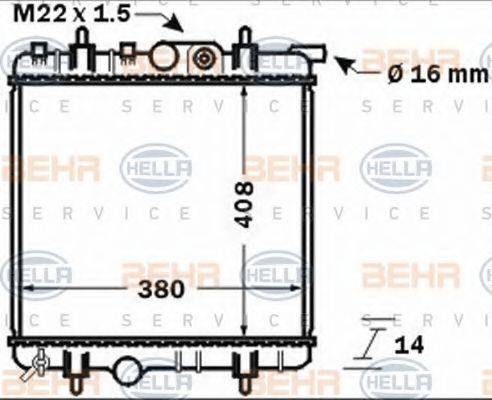 BEHR HELLA SERVICE 8MK 376 771-481
