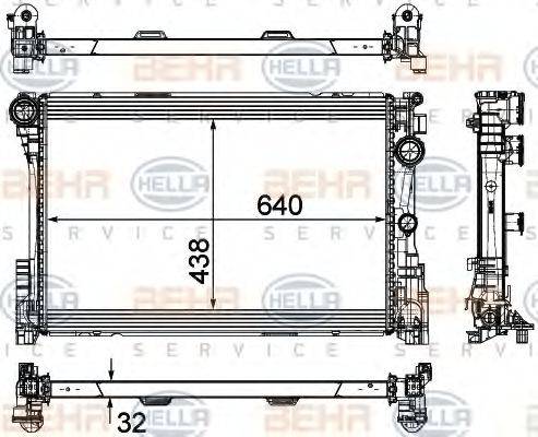 BEHR HELLA SERVICE 8MK 376 780-691