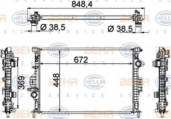 BEHR HELLA SERVICE 8MK 376 787-121