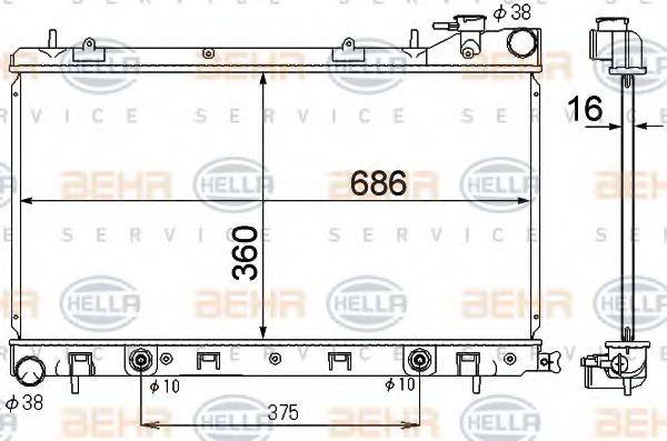BEHR HELLA SERVICE 8MK 376 790-271