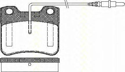 TRISCAN 21191 Комплект гальмівних колодок, дискове гальмо