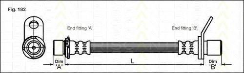 TRISCAN LH0477 Гальмівний шланг