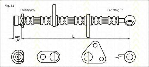 DELPHI LH3288 Гальмівний шланг
