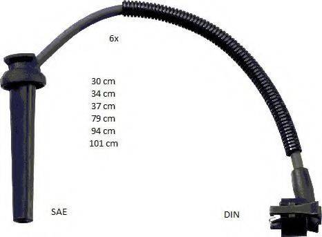 FORD 4046769 Комплект дротів запалювання