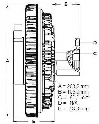 DAF 1398793 Зчеплення, вентилятор радіатора