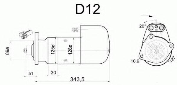 EFEL 22733 Стартер