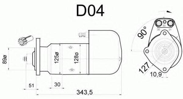 EFEL 22736 Стартер