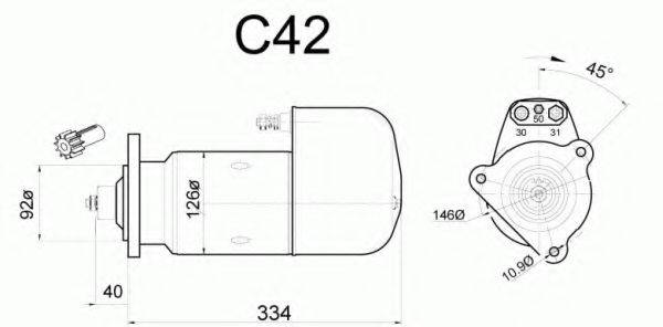EFEL 22668 Стартер