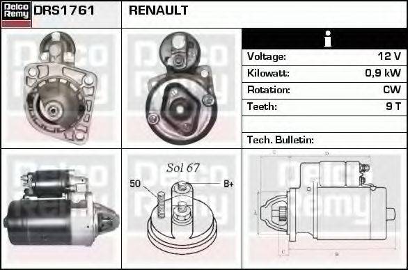 RENAULT 310001 Стартер