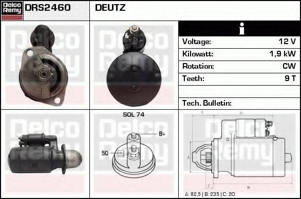 DELCO REMY DRS2460