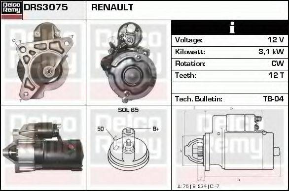 RENAULT 310405 Стартер