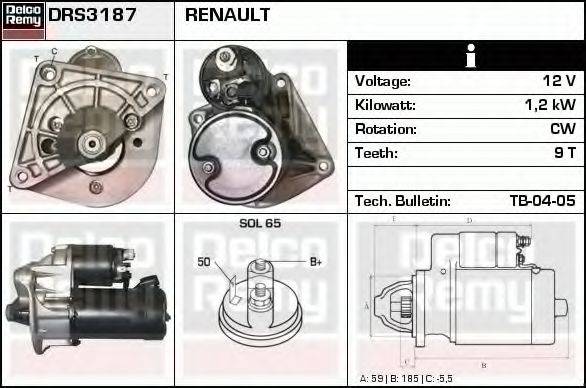 RENAULT 310517 Стартер