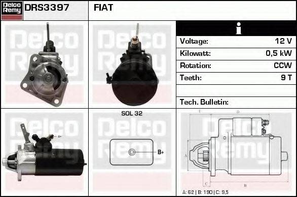 FIAT 77130430 Стартер