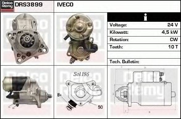 DELCO REMY DRS3899