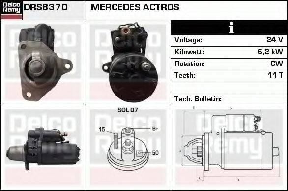 DELCO REMY DRS8370
