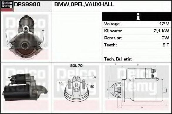 DELCO REMY DRS9980