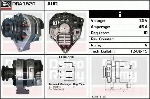 VALEO 510-202 Генератор