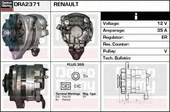 DELCO REMY DRA2371