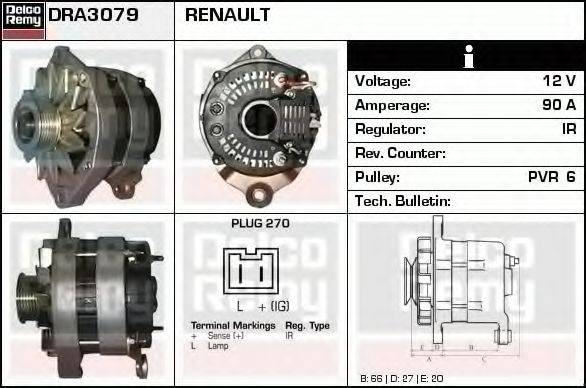 DELCO REMY DRA3079